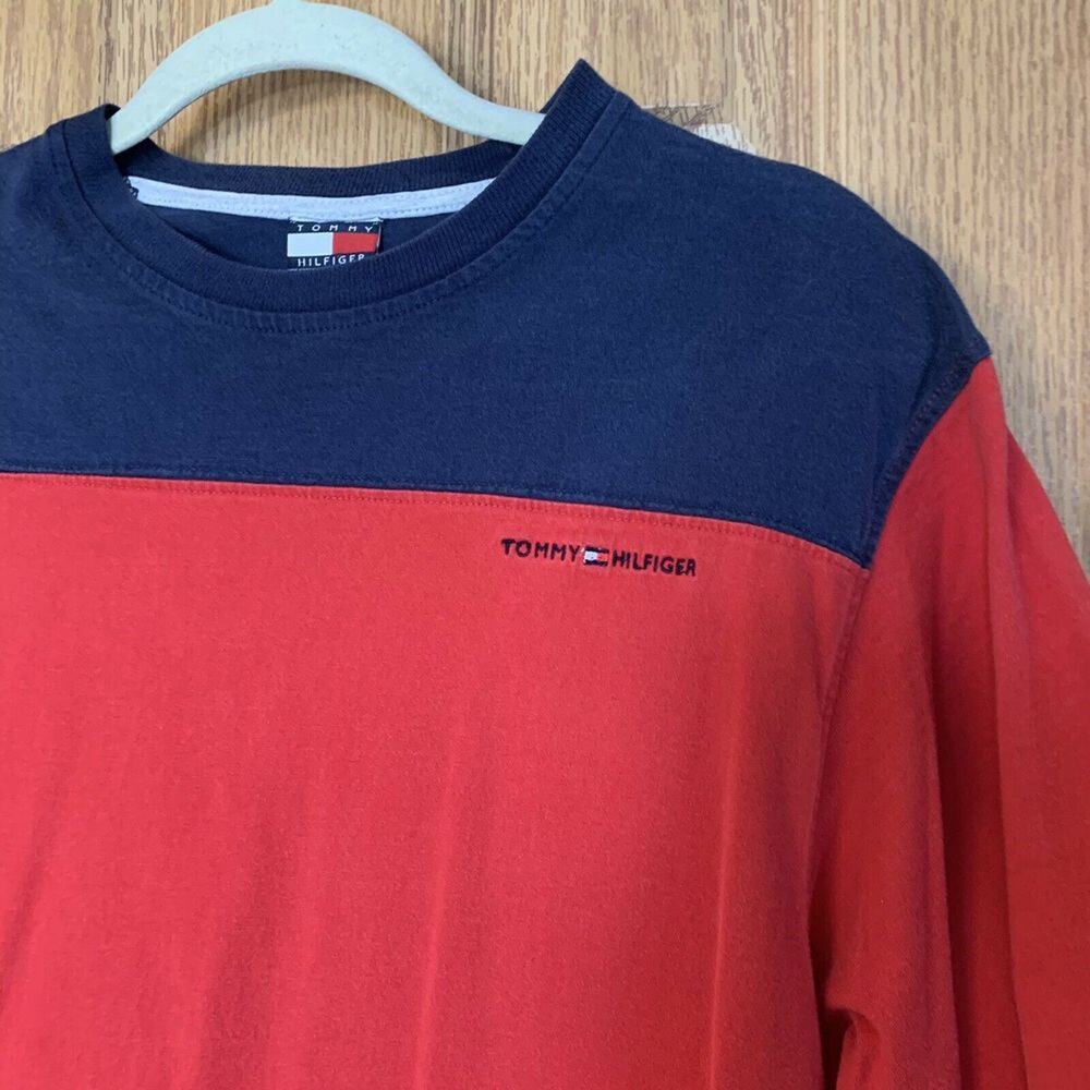 Vintage Tommy Hilfiger Flag Logo Tee XL Youth - Picture 2 of 4